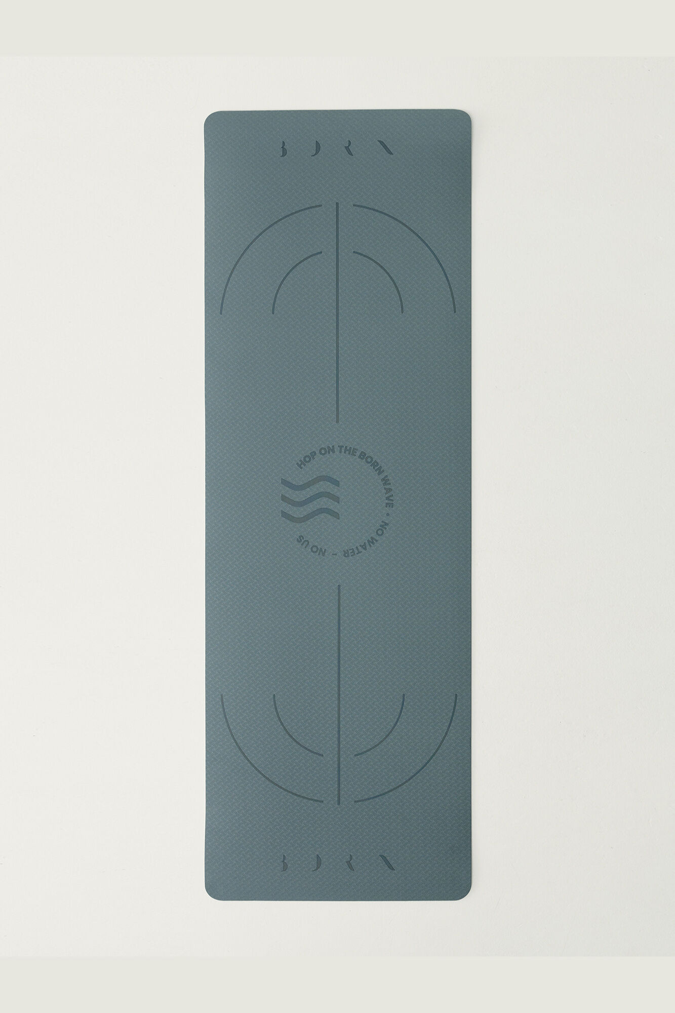 Born Living Yoga Tapete Mat Wave 6 mm verde