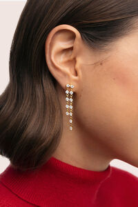 Singularu Pendientes Long Scarlett Ba&ntilde;o Oro