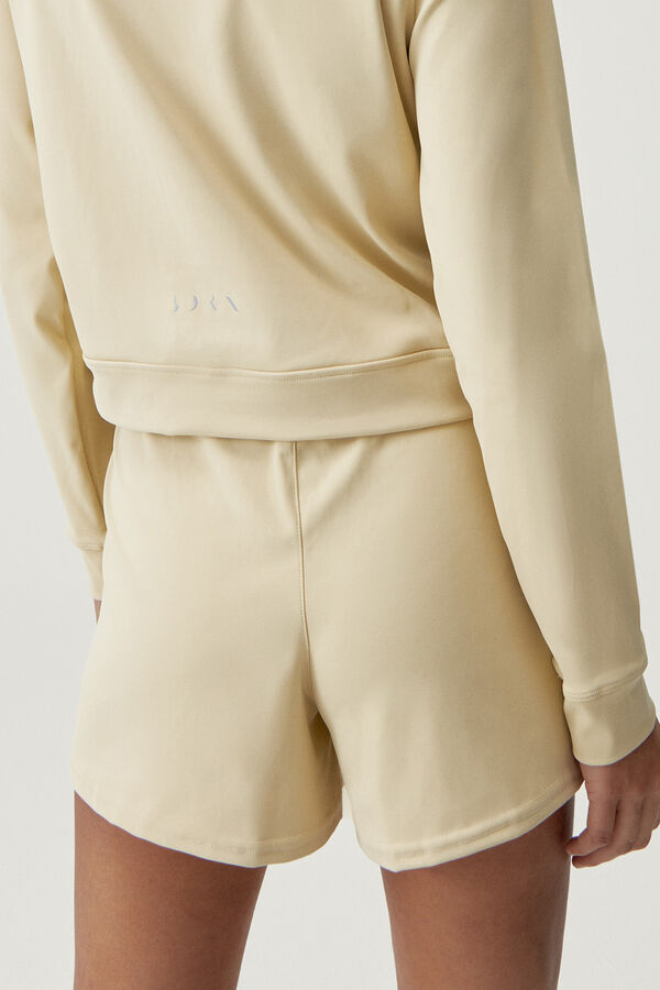 Born Living Yoga Short Naoko Oat Milk beige