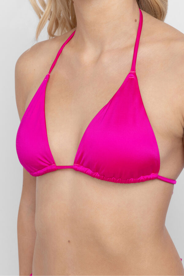 Dorina Top bikini triangular com enchimento leve Amnesia rosa