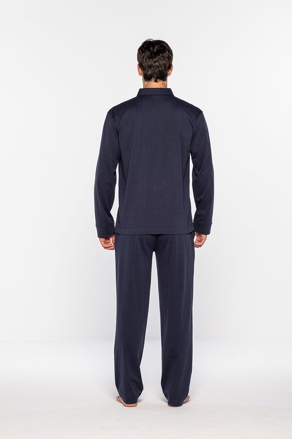 Punto Blanco Pijama comprido homem azul