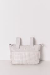 Women'secret Bolsa de nécessaire "maternity" média em xadrez cinza  cinzento