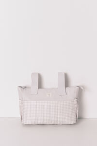 Women'secret Bolsa de nécessaire "maternity" média em xadrez cinza 