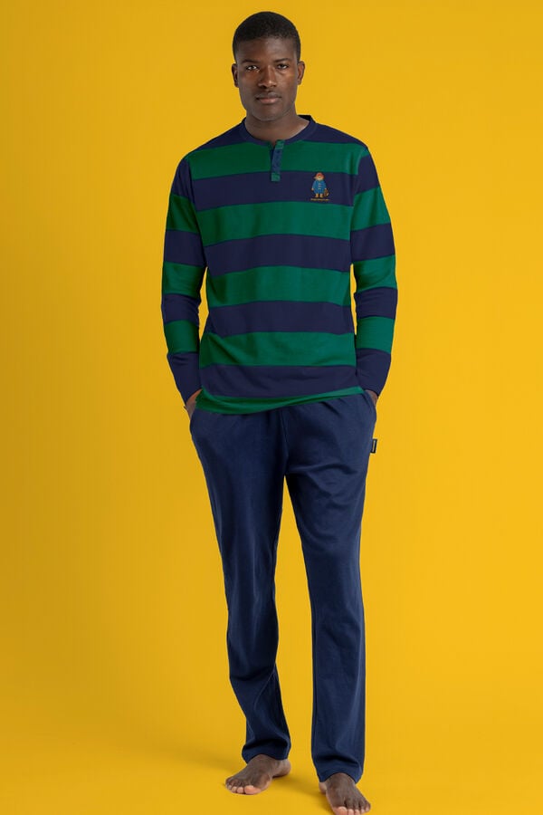 Admas Pijama Pijama comprido Rugby Paws B azul