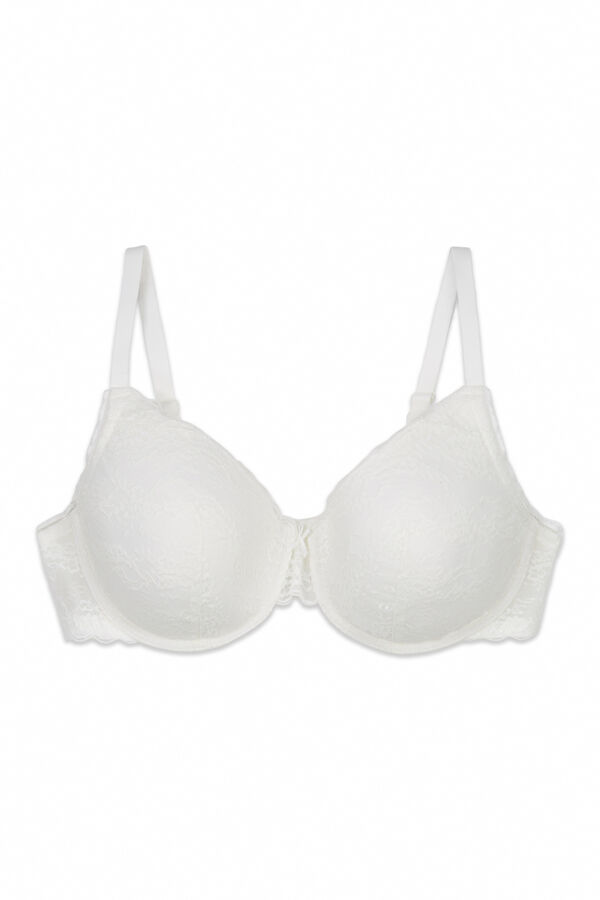 Women'secret Soutien cl&aacute;ssico com enchimento em renda branco BEAUTIFUL bege