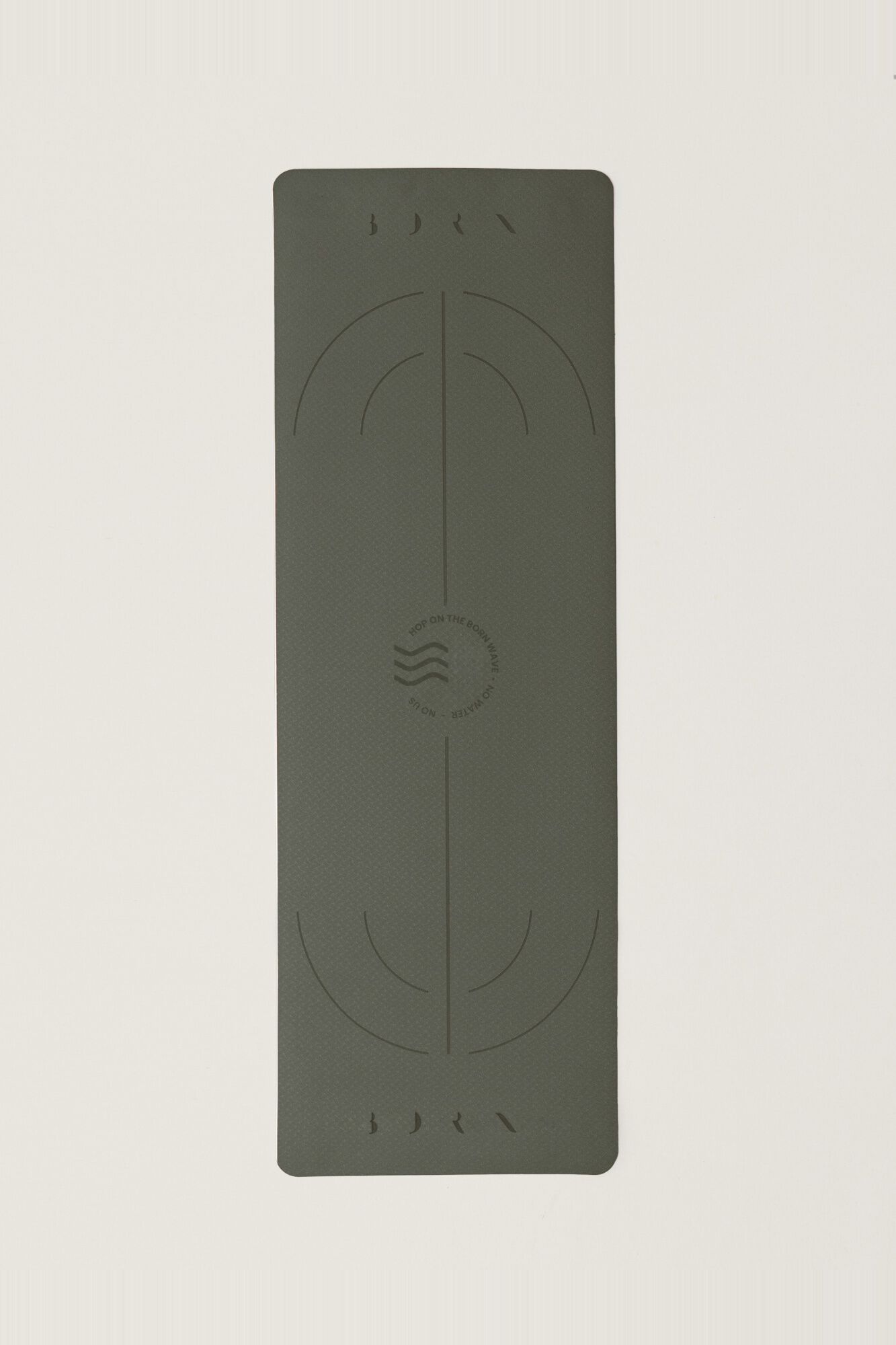 Born Living Yoga Esterilla Wave-6 mm Hoja caqui