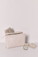 Women'secret N&eacute;cessaire m&eacute;dio com dupla carteira branco bege