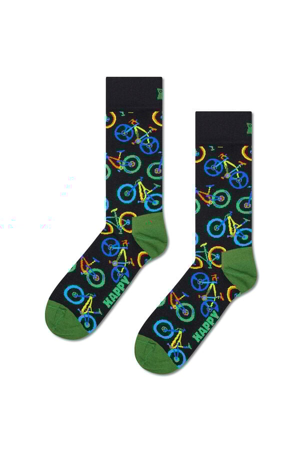 Happy Socks Meia para mountain bike  branco