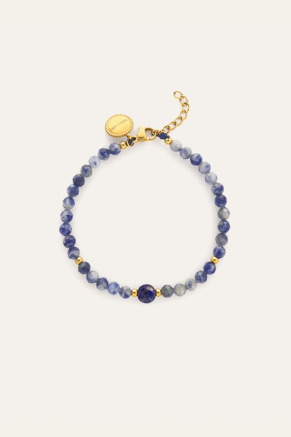 Singularu Gold-plated steel kyanite Amulet bracelet azul