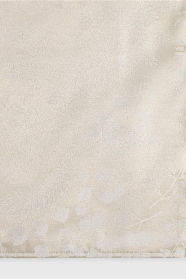 Textura Toalha de mesa resinada jacquard antimanchas castanho