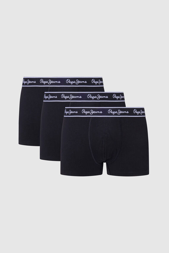 Pack de 3 bóxers regular de algodón con elastano.