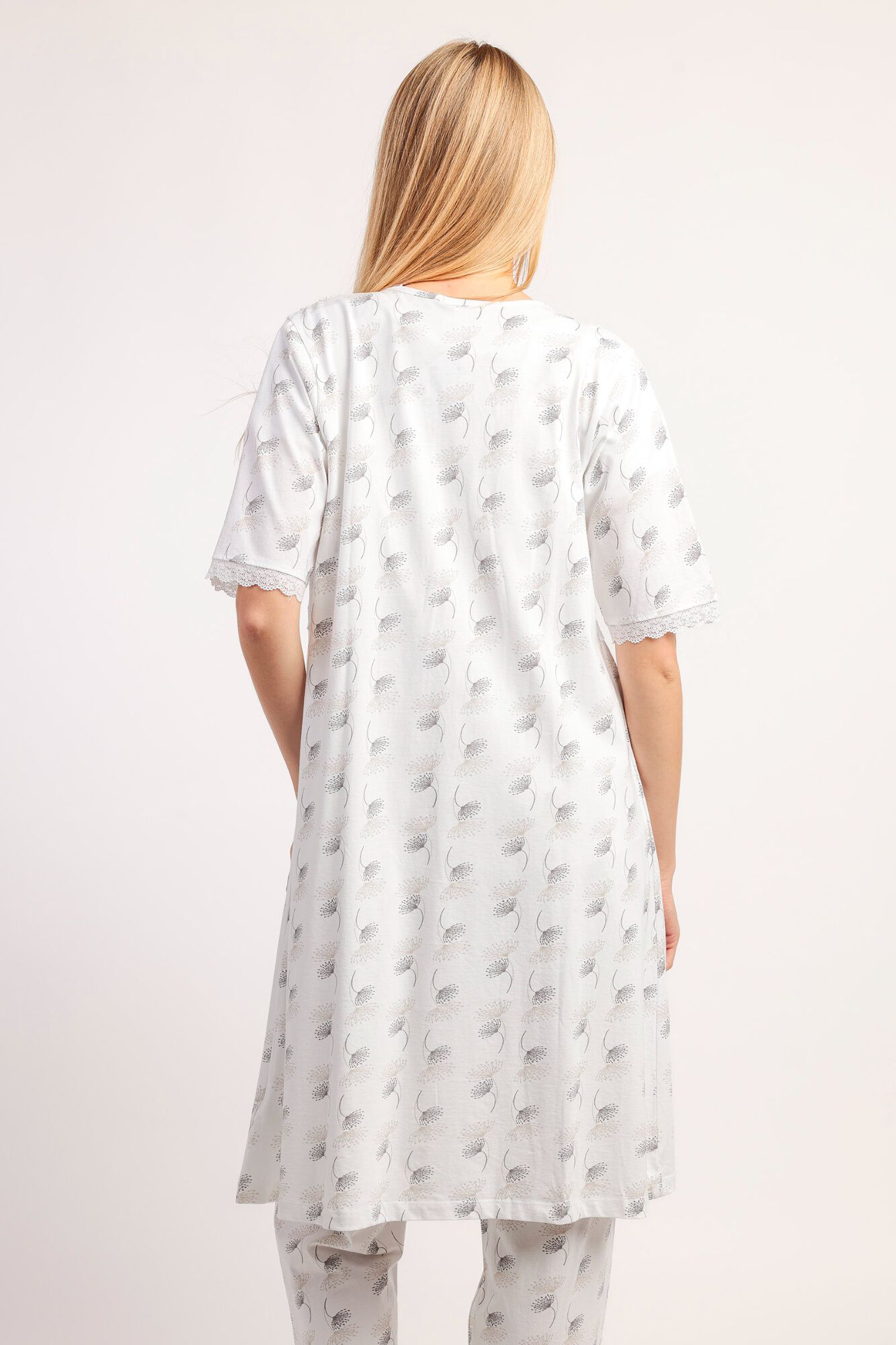 Admas Robe curta de renda com estampado floral