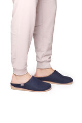 Womensecret Slippers for men in grey fabric bleu