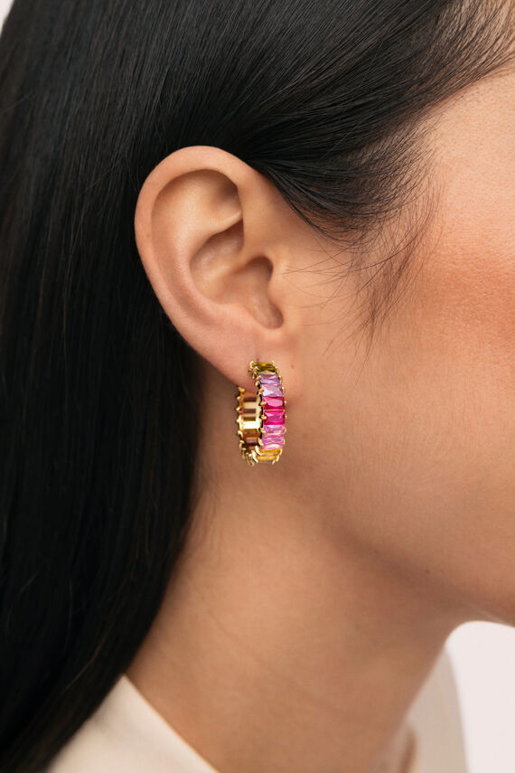 Pendientes Sia Berries Acero Baño Oro