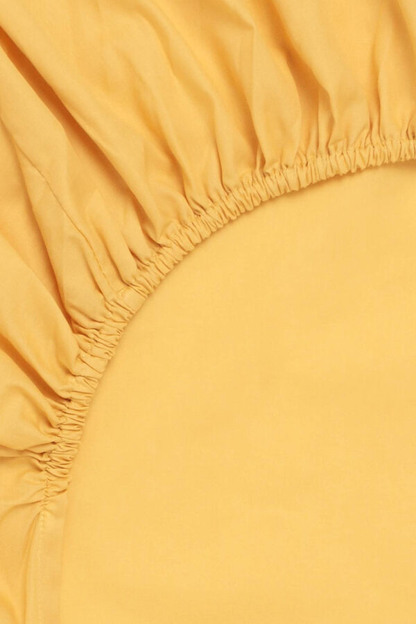 Womensecret Bajera algodón orgánico. Cama 135-140cm. amarillo