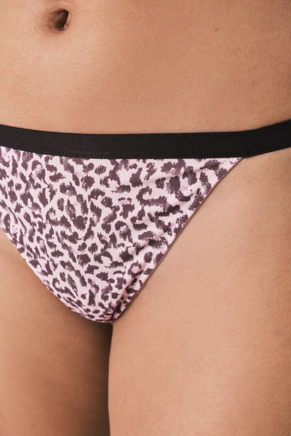 Women'secret Tanga estampado animal print cru