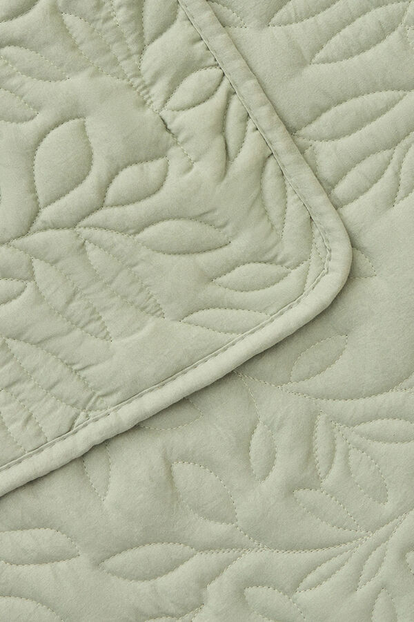 Textura Colcha de microfibra bege