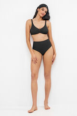 Gisela Cueca de biqu&iacute;ni multiposi&ccedil;&atilde;o preto