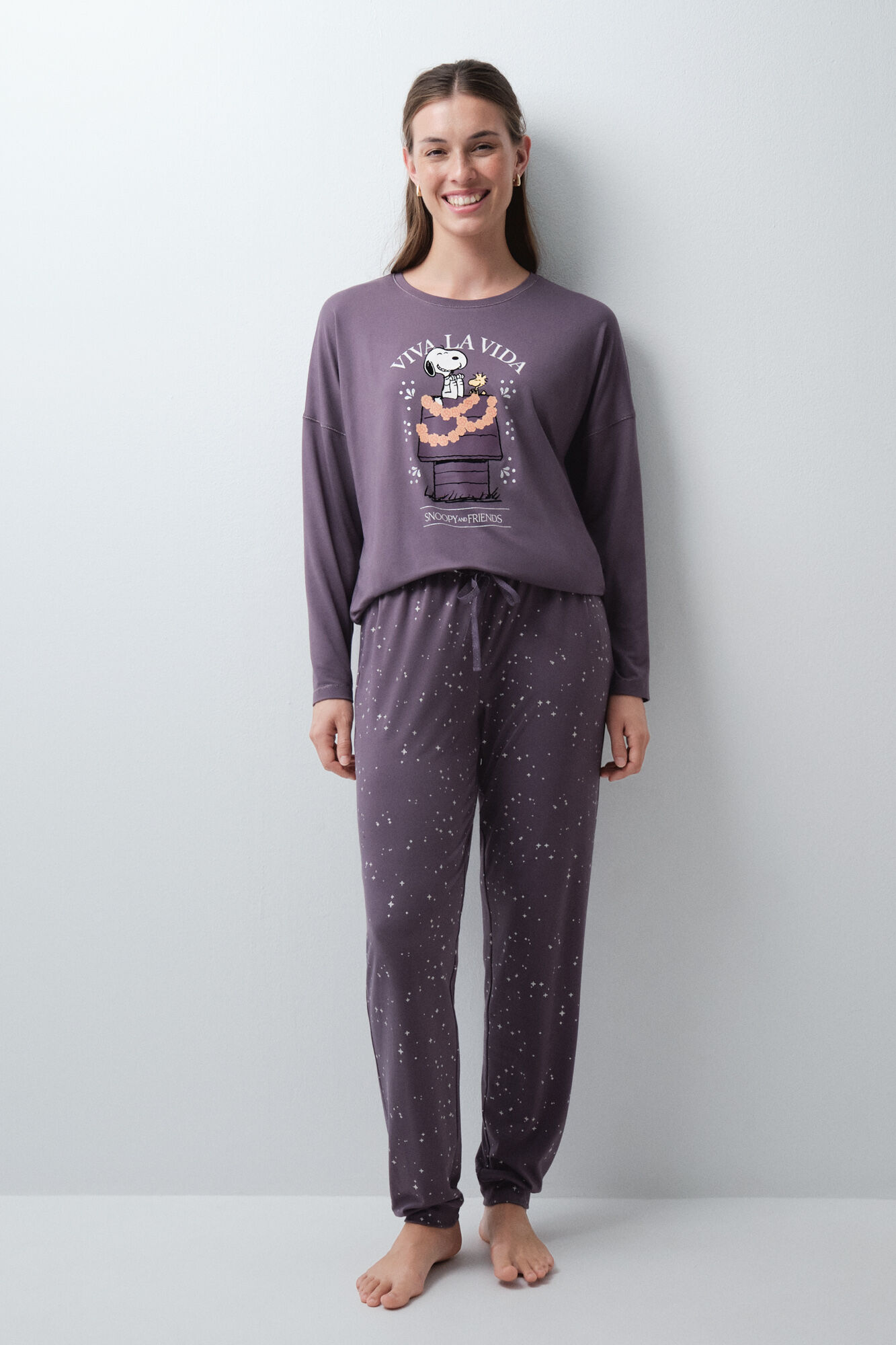 Women'secret Pijama comprido Snoopy Halloween