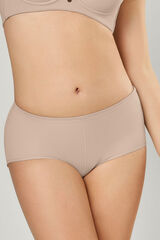 Leonisa Cueca push-up cl&aacute;ssica com bojo remov&iacute;vel bege