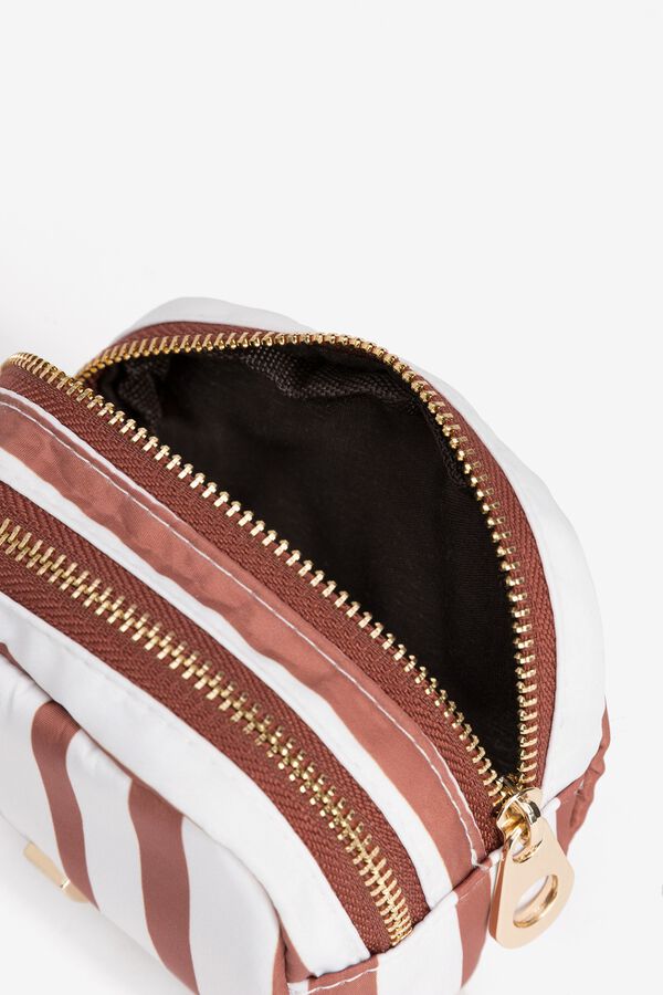 Vilanova Bolsa estampada em nylon vermelho