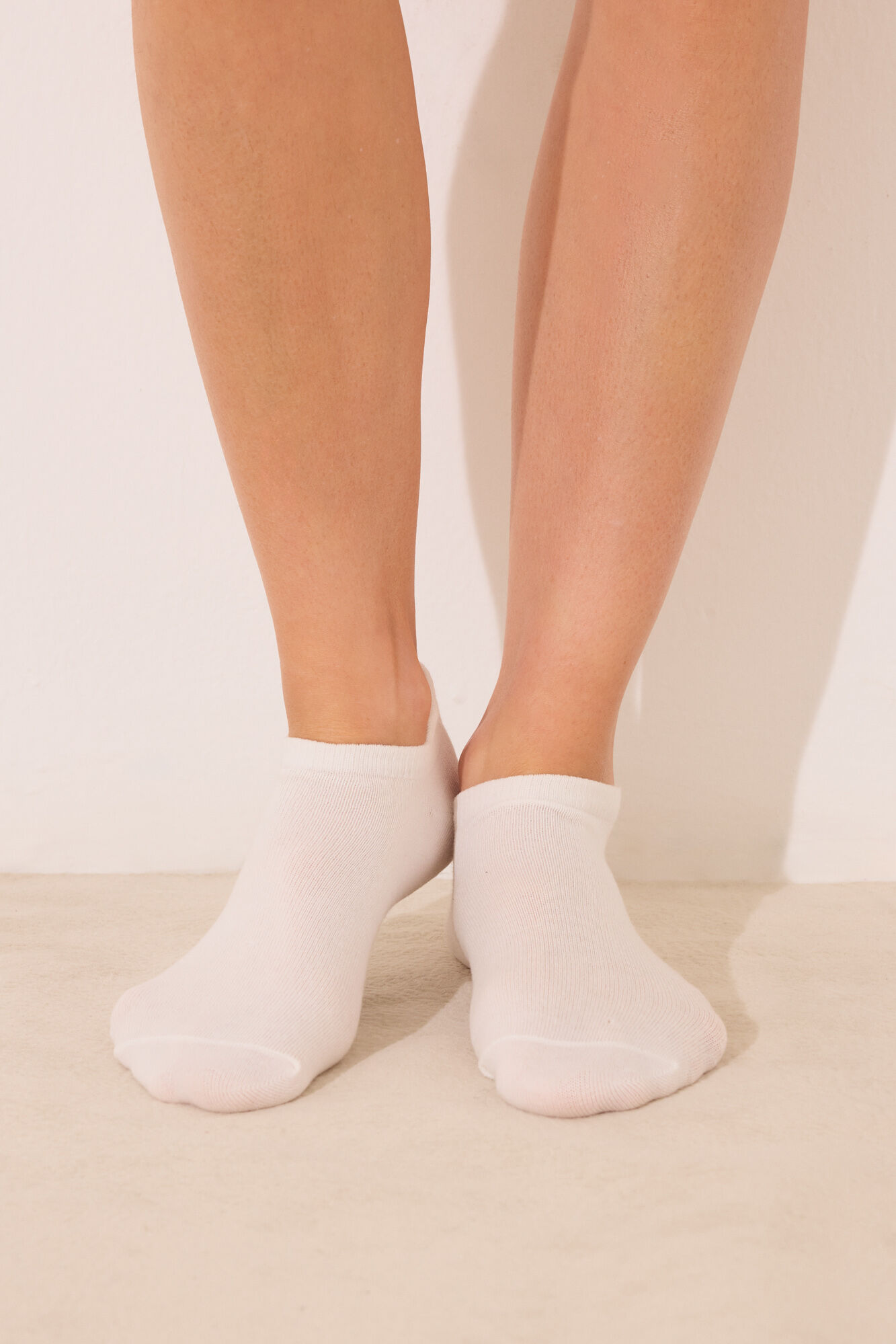 Women'secret Pack 3 calcetines cortos blanco