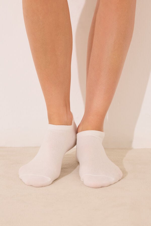 Women'secret Pack 3 meias curtas brancas branco