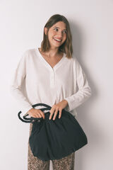 Women'secret Bolso reversible nylon animal print estampado