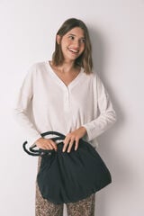 Women'secret Bolso reversible nylon animal print estampado