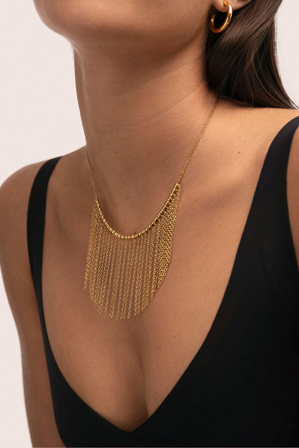 Singularu Collar Regina Acero Ba&ntilde;o Oro amarillo