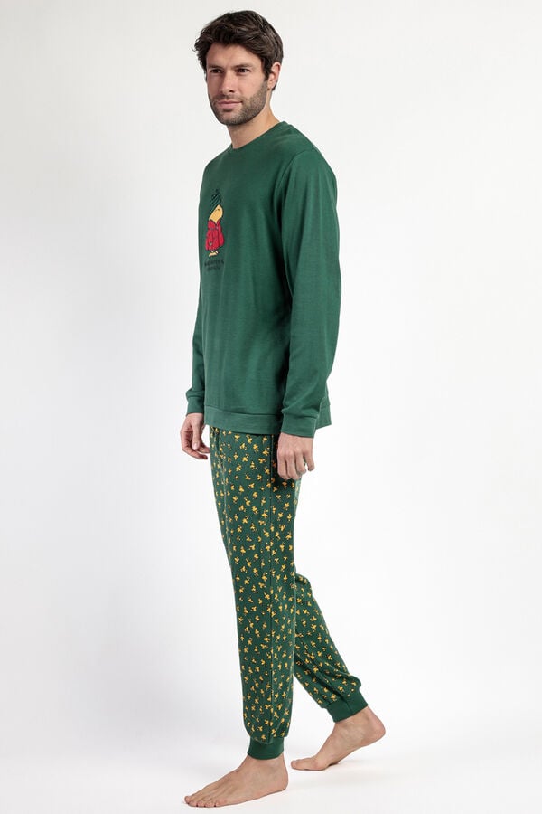 Admas Pijama Masculino Classic Peanuts A verde