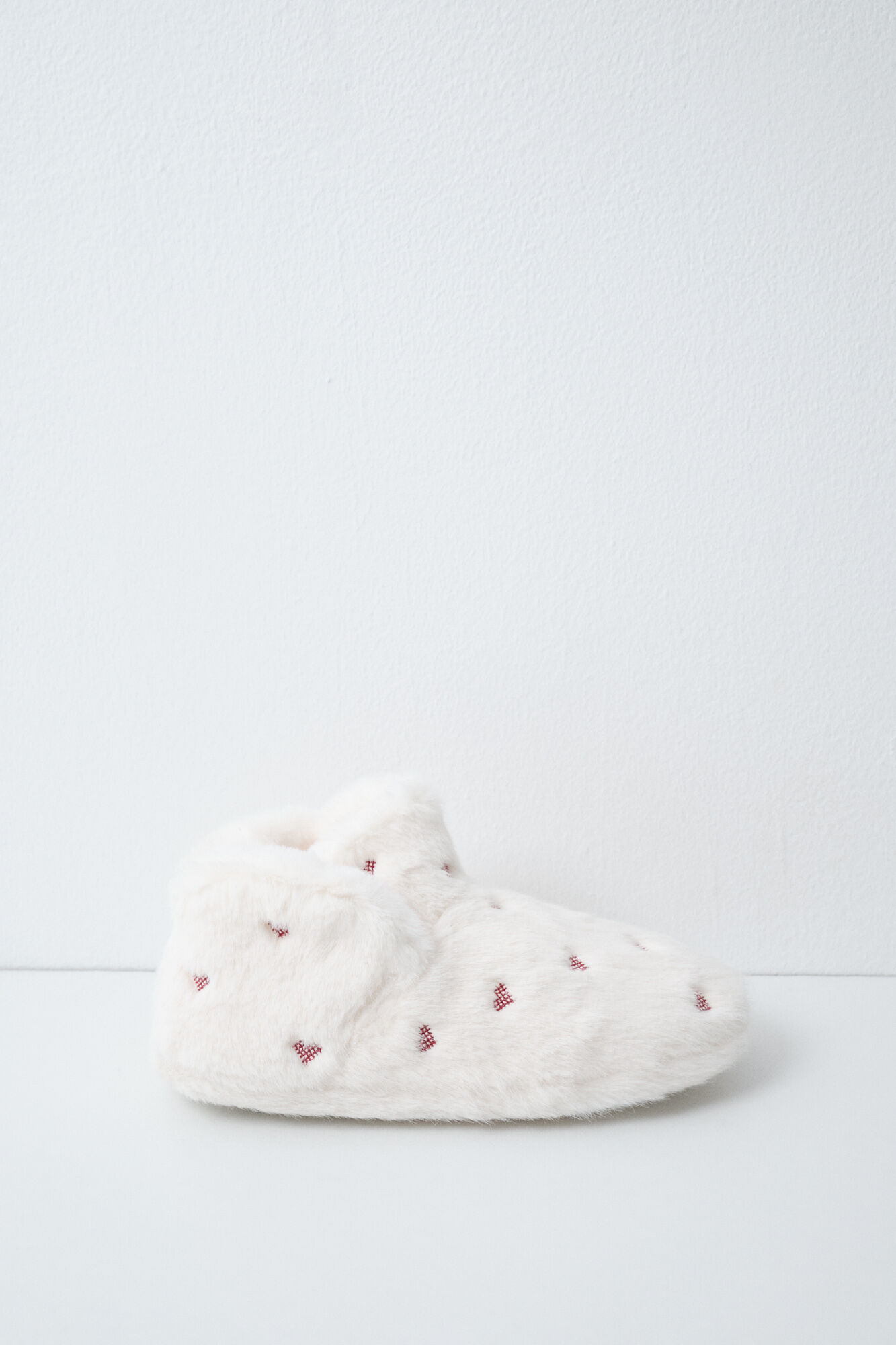 Women'secret Zapatillas casa bota pelo corazones