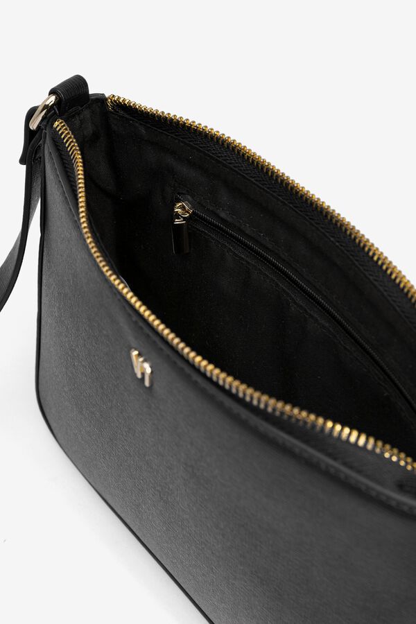 Vilanova Mala a tiracolo efeito pele preto