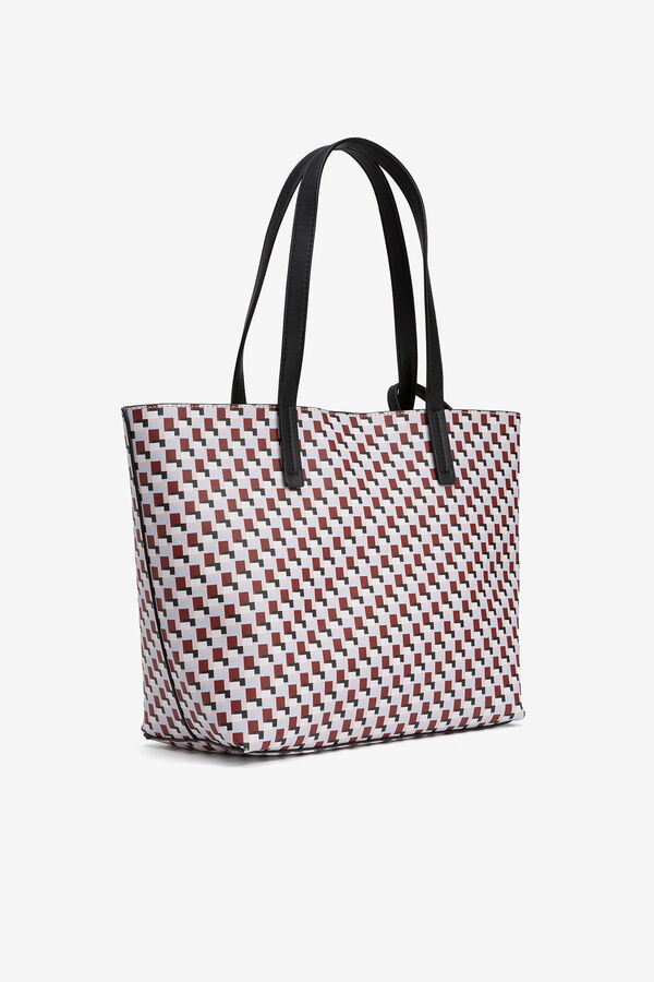 Vilanova Mala tote bag estampado vermelho