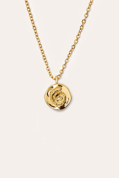 Womensecret Gold Bathroom Treasure Necklace estampado
