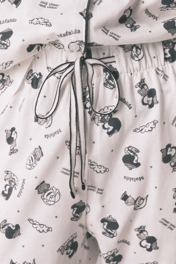 Women'secret Pijama camiseiro em 100% algod&atilde;o branco O Principezinho branco