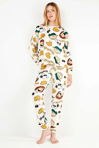 Gisela Conjunto de pijama de polar elástica Peanuts