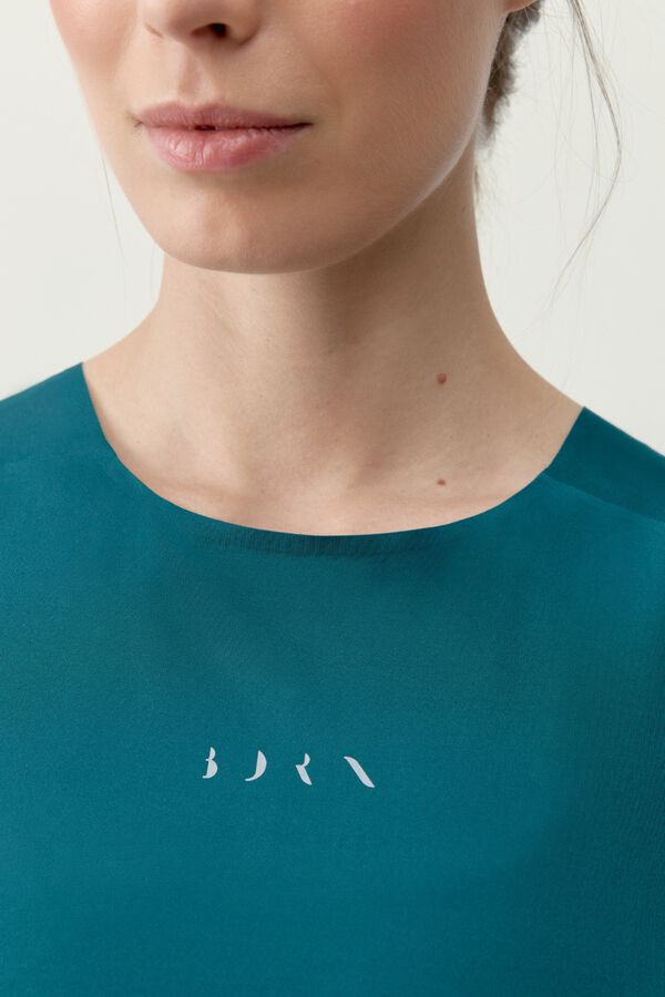 Born Living Yoga T-shirt Caliope Deep Ocean verde
