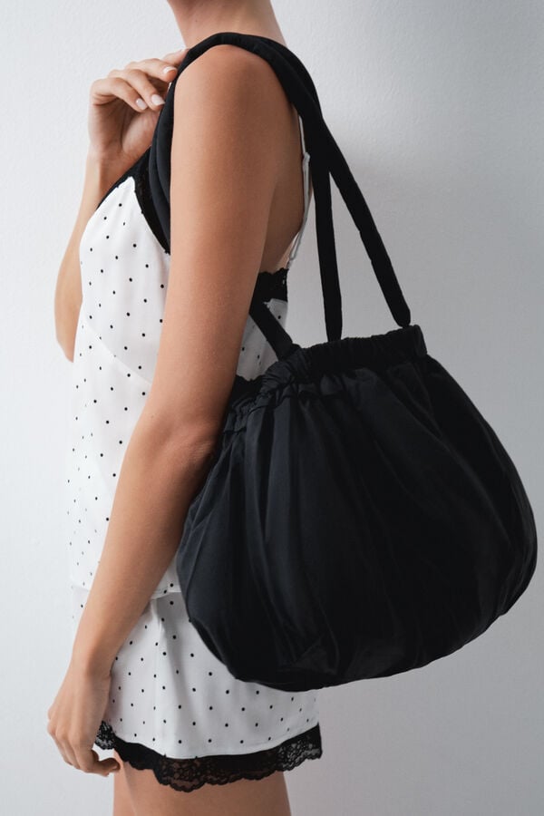 Women'secret Mala acolchoada franzida preto