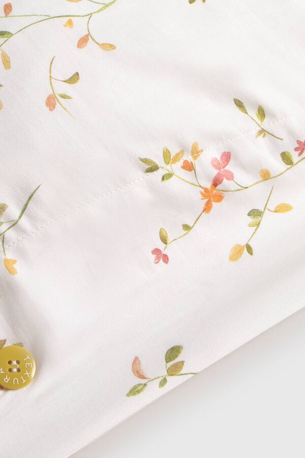 Textura Capa de almofada estampada branco