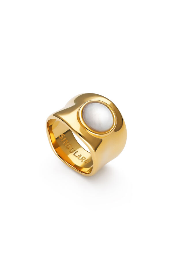 Singularu Anillo My N&aacute;car Acero Ba&ntilde;o Oro amarillo