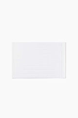Textura Tapete banho friso algodão egípcio 50 x 70 cm. branco