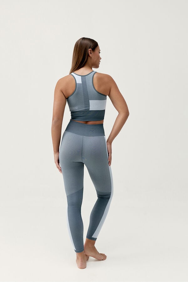 Born Living Yoga Legging Athena Stormy Grey/White estampado