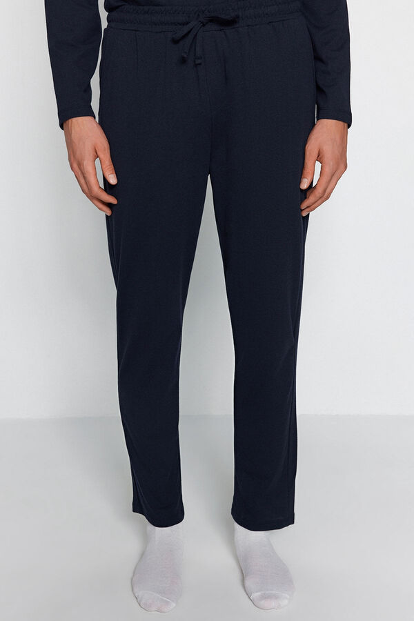 Trendyol Conjunto de pijama regular fit azul marinho  azul