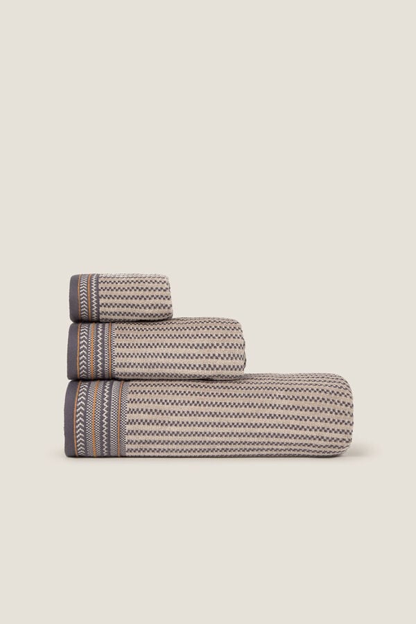 Textura Toalha de veludo velour cinzento