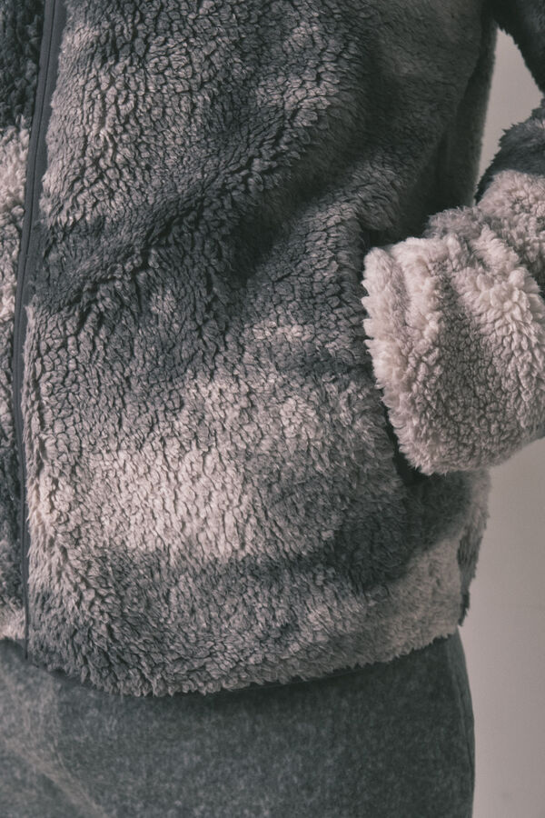 Women'secret Robe curto masculino com pelo cinza Star Wars cinzento