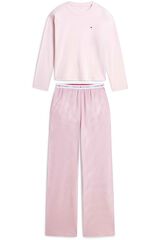 Tommy Underwear Pijama comprido em jersey rosa