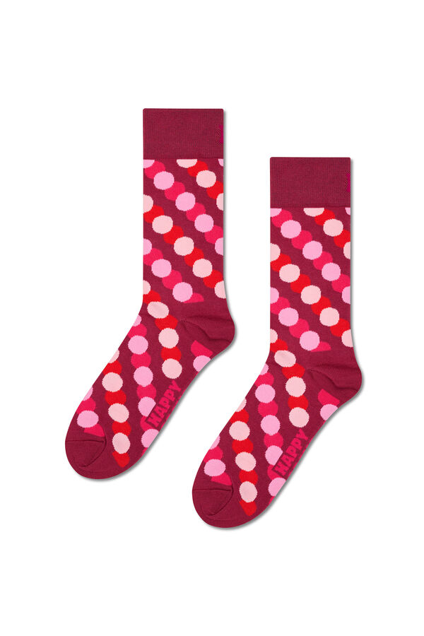 Happy Socks Meia de bolinhas sombreadas  castanho