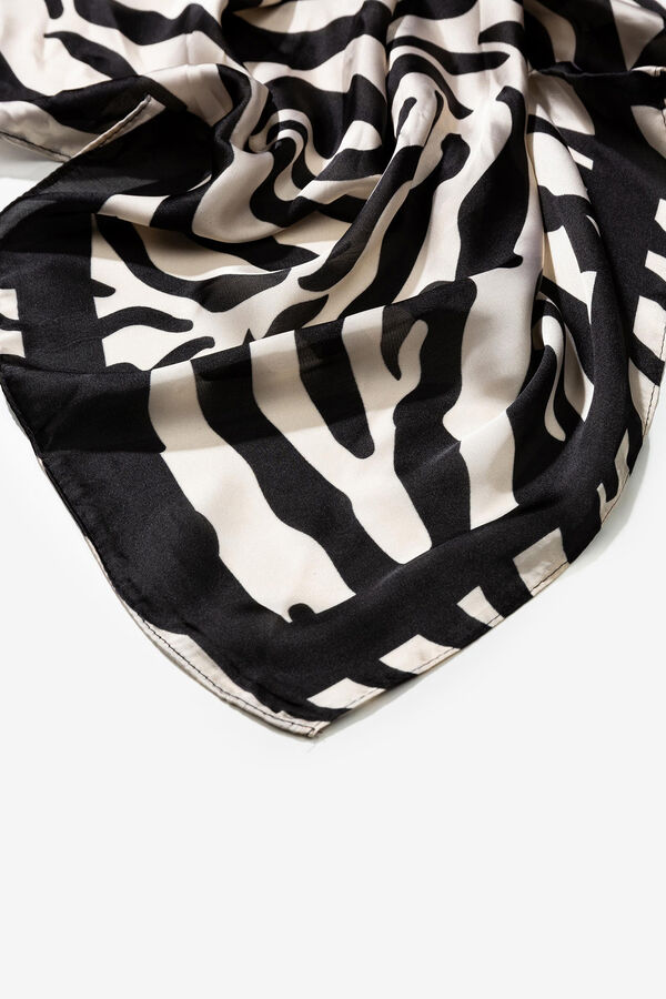 Vilanova Zebra Satin Bandana black