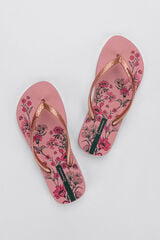 Ipanema Chinelos motivo floral rosa